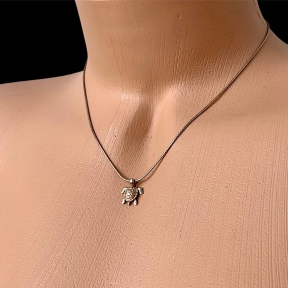 Necklace 925 Sterling Silver Sea Turtle - Picture 2 of 9